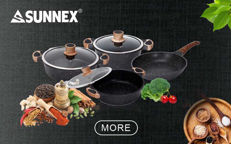 SUNNEX चिकित्सा पत्थर कोटिंग cookware